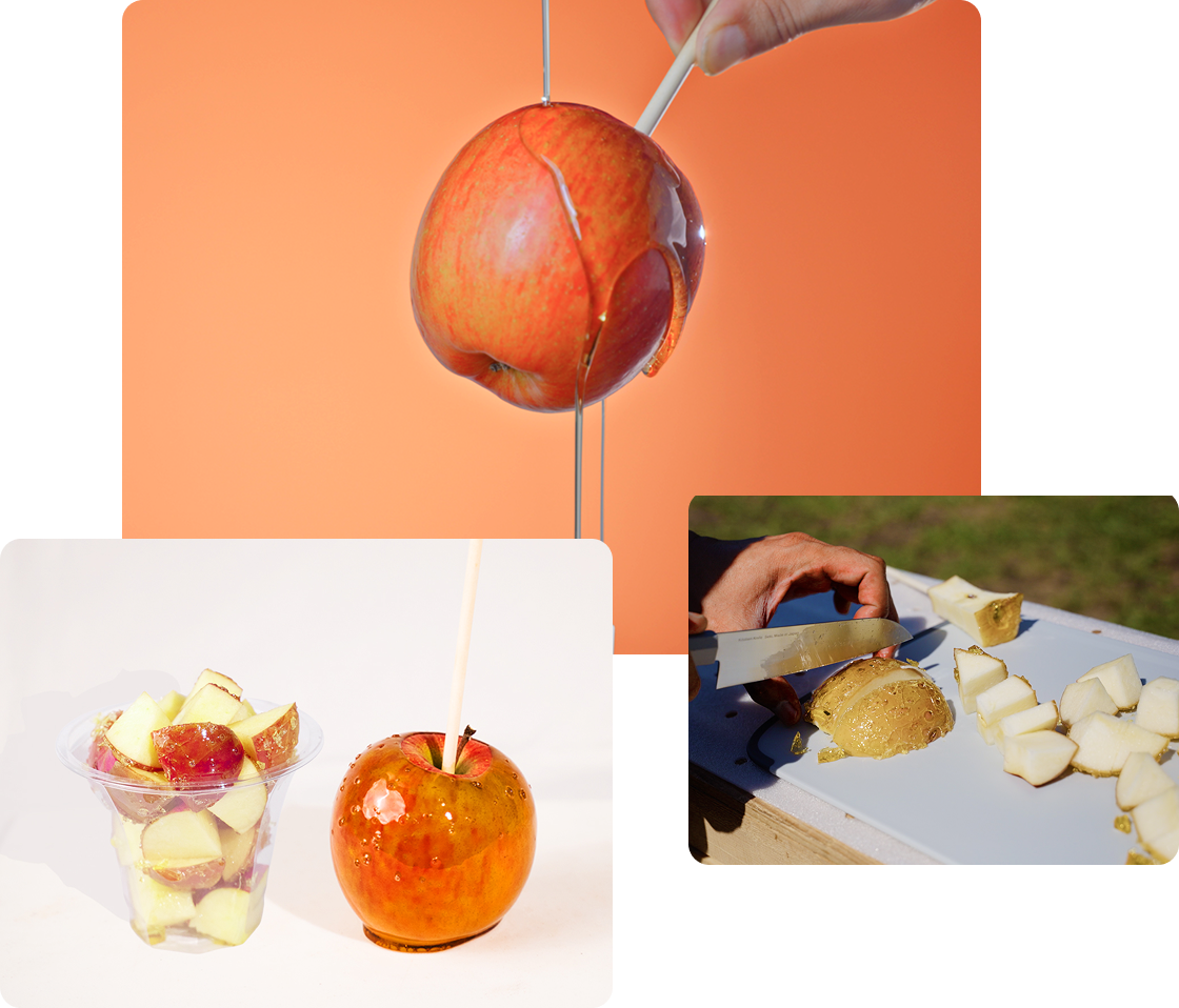 りんごのお菓子の画像